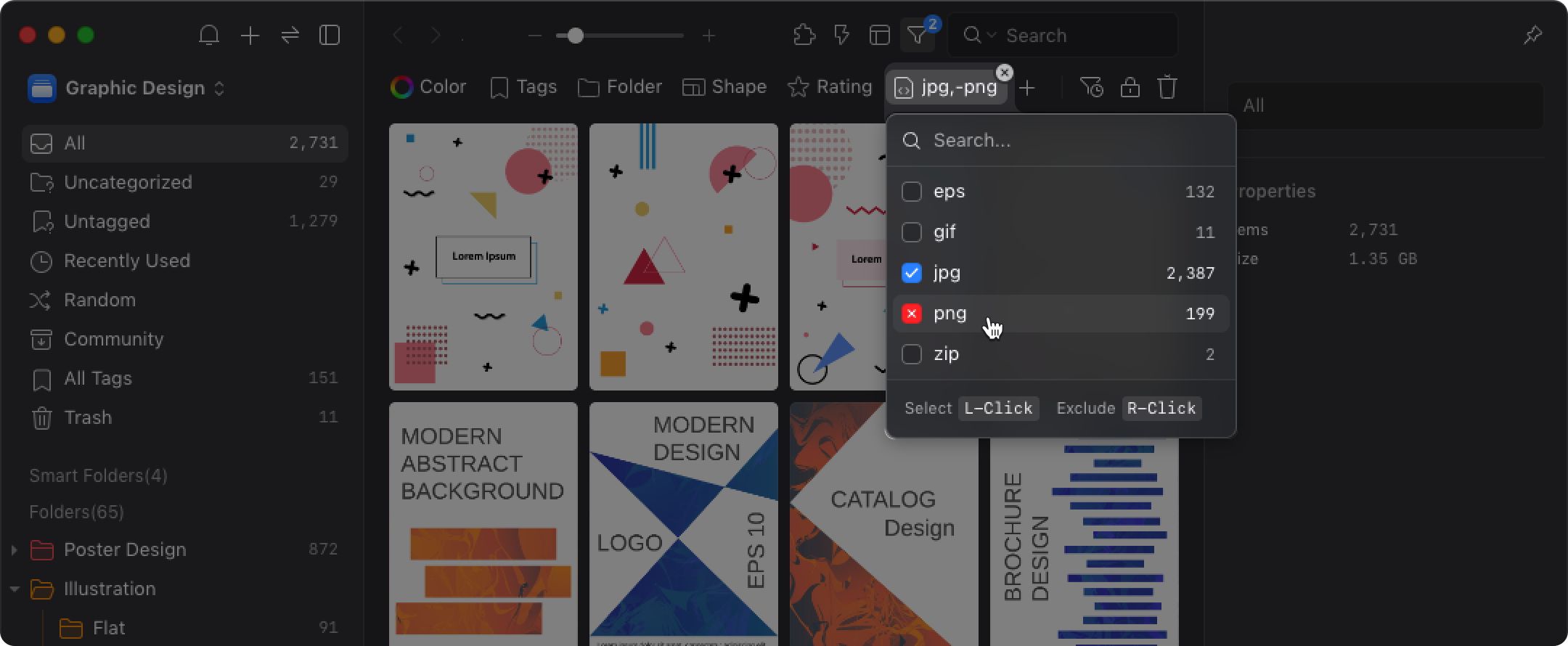 Search by types - Knowledge Base | Eagle App