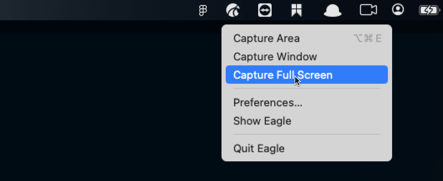 Capturing screenshots - Knowledge Base | Eagle App