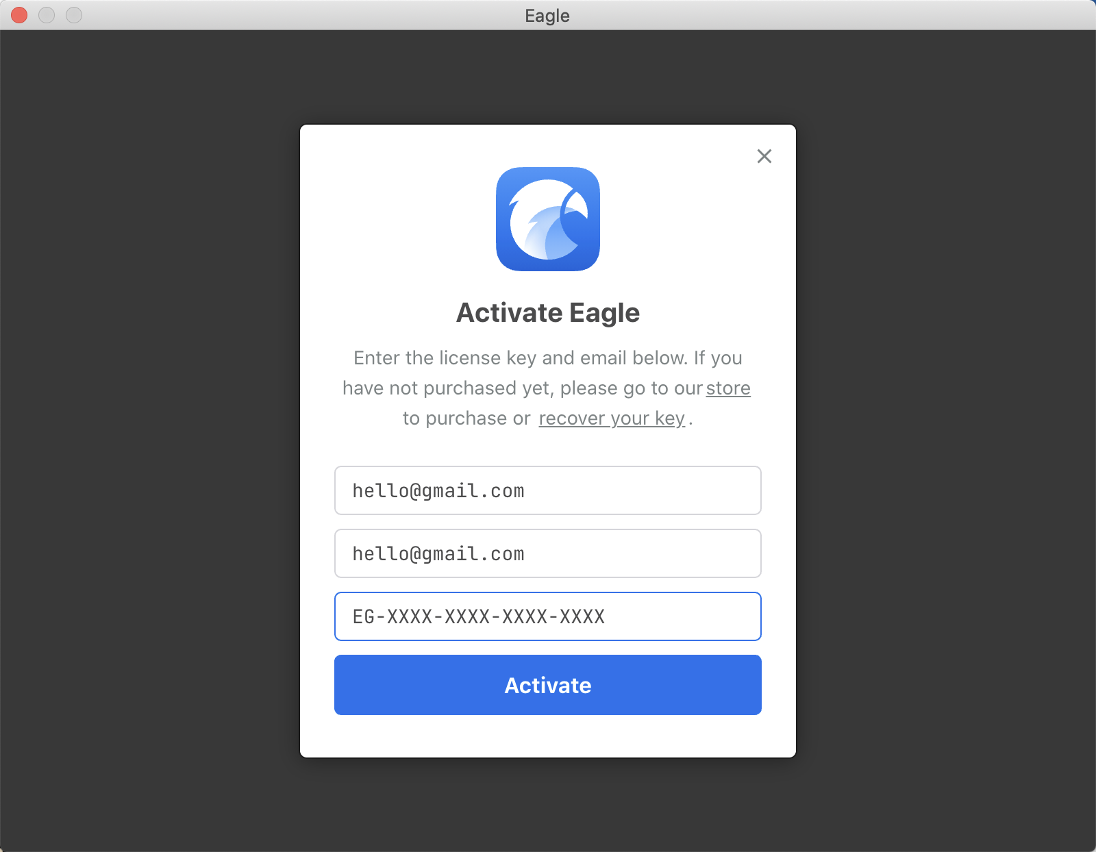 I have purchased the license key, how do I activate Eagle? - Knowledge Base | Eagle App