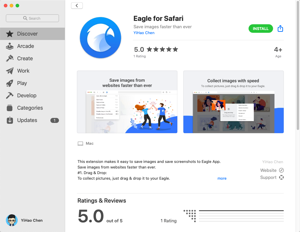 Install browser extension in Safari - Knowledge Base | Eagle App