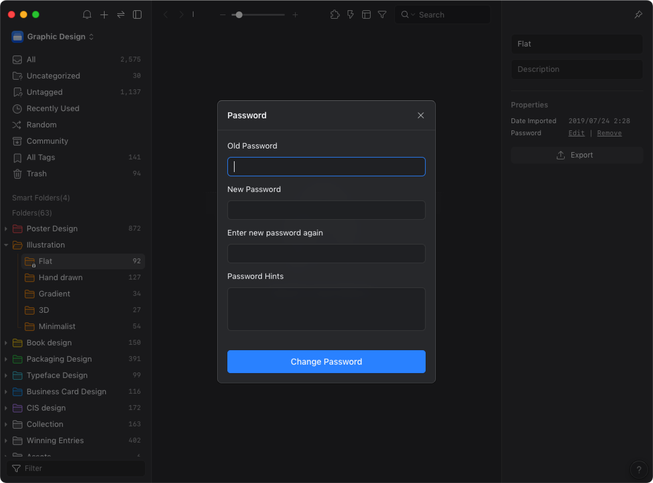 Set folder passwords - Knowledge Base | Eagle App