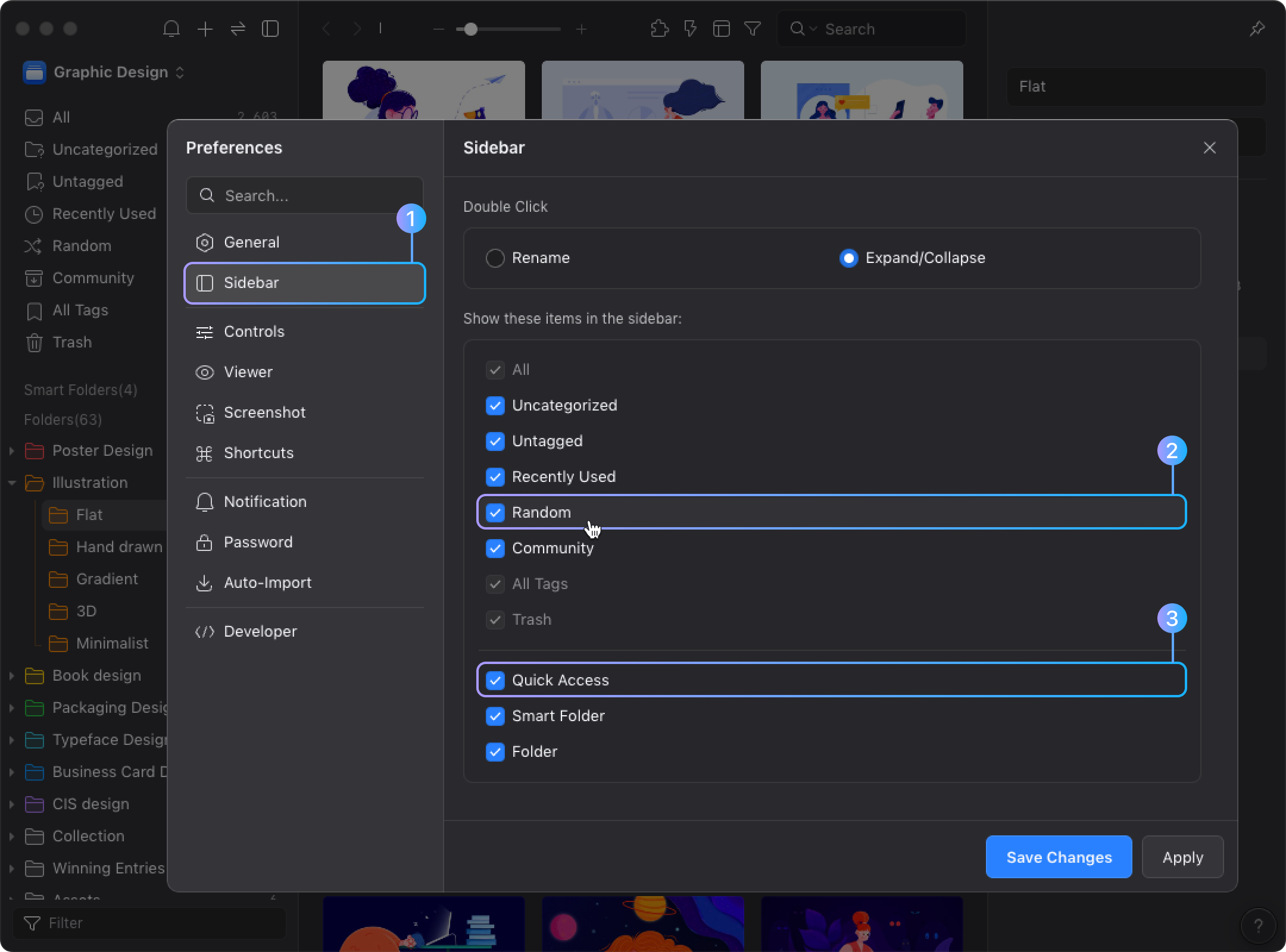 Interface - Sidebar - Knowledge Base | Eagle App