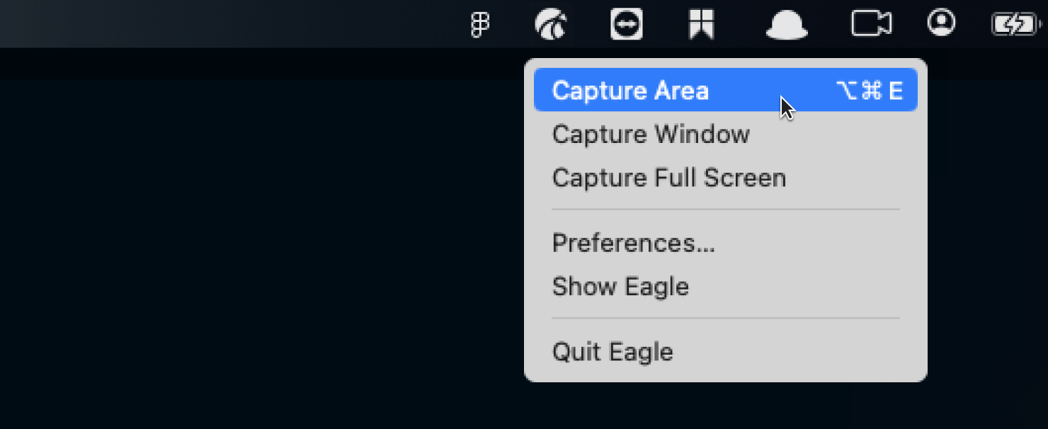 Capturing screenshots - Knowledge Base | Eagle App