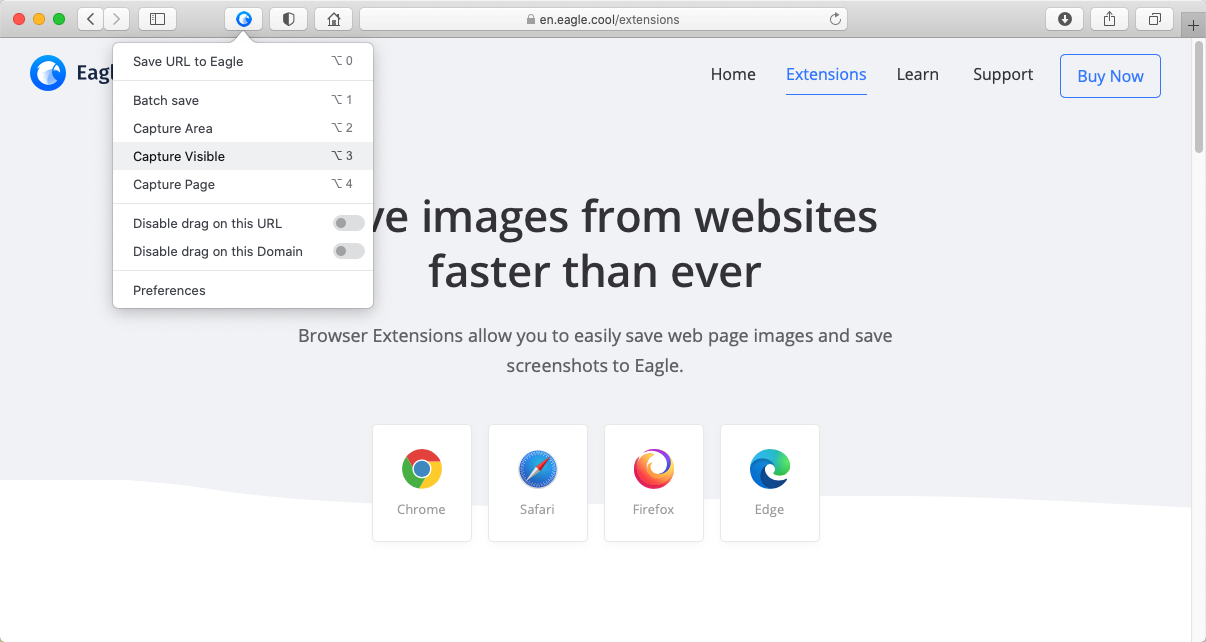 Install browser extension in Safari - Knowledge Base | Eagle App