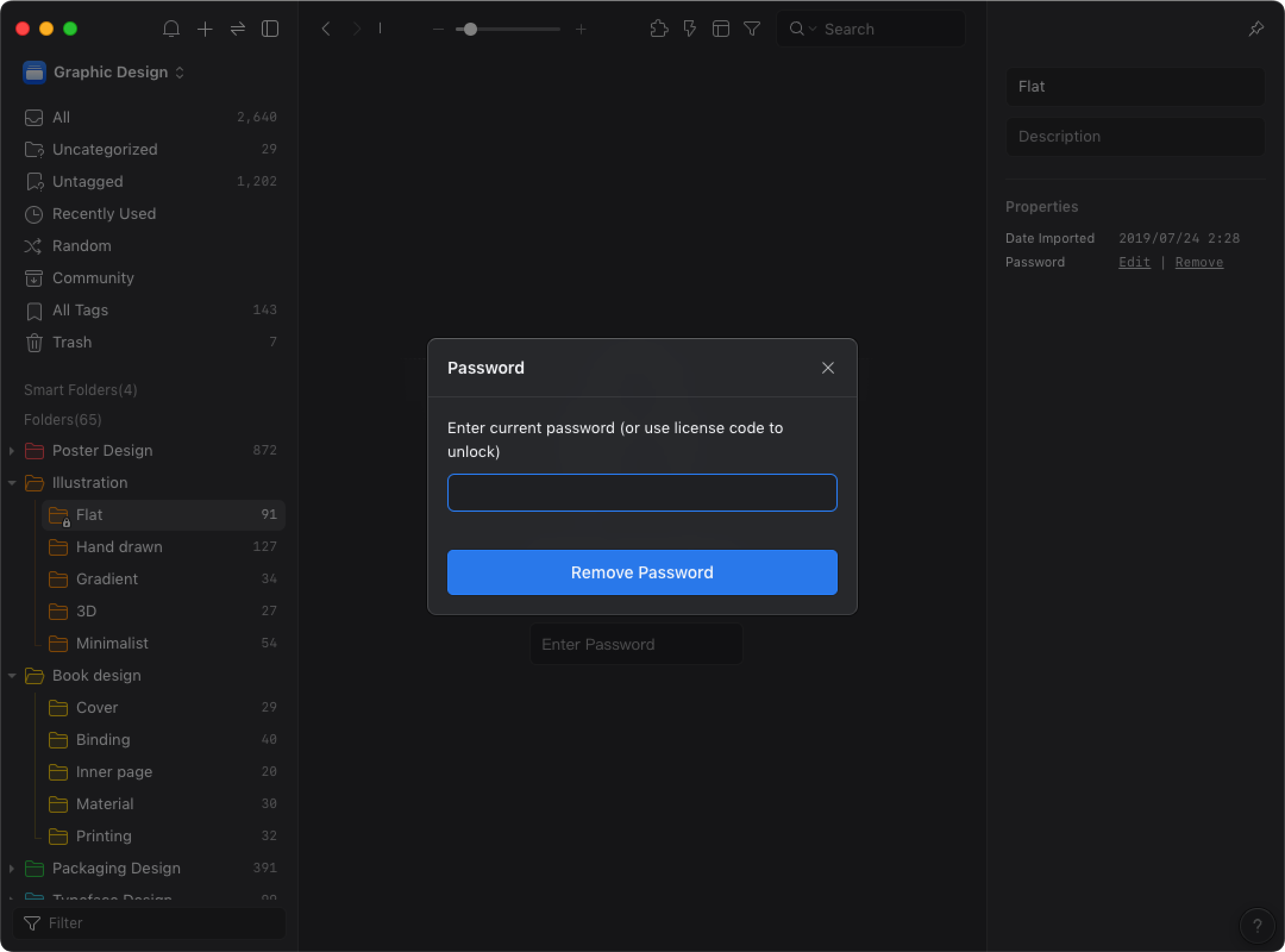 Set folder passwords - Knowledge Base | Eagle App